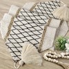 yuboo Boho Table Runner Triangular End, Spring Short Table Runners