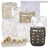 Nora's Nursery Cloth Diapers 7 Pack with 7 Inserts &