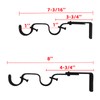 Kowibcl Heavy Duty Curtain Rod Brackets, Fits up to 1