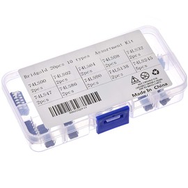 Bridgold 20pcs 10 Types 74LSxx Series Low-Power Schottky Logic IC，Digital Integrated chip，Including:74LS00 74LS02 74LS04 74LS08 74LS32 74LS47 74LS86 74LS90 74LS138 74LS245 Each 2 pcs.