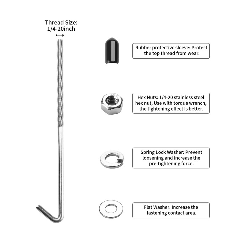 ARONOVA Battery Hold Down Sets,With Billet Aluminum Battery Tie Down