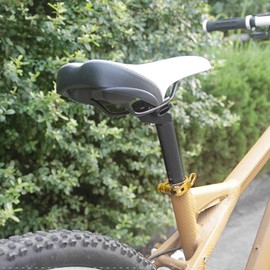 Aluminium Alloy Seat Post, Shockproof Cycle Saddle Seat Post Tube Easy to Install Seatpost for Most Moutainbikes Roadbikes 25.4 X 300MM (Black)