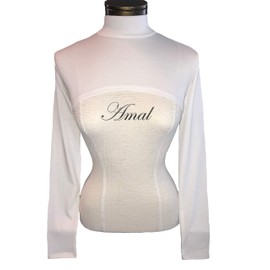 AMAL Muslim Arm Sleeves Hijab Islamic Shoulder Long Sleeve Arm Cover Cape Bolero US (White, XL)