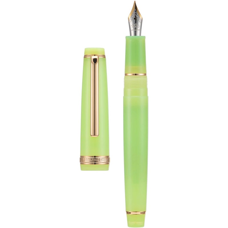 Jinhao - Pluma estilográfica acrílica 82, punta extrafina de iridio