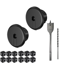 16Pcs Starlink Cable Routing Kit，for 3/4-inch Wall Holes，Starlink Mounting Kit for Cables Pass Through， Includes 3/4” Spade Bit, Wall Cord Receptacle and Cable Routing Tool (Dark)