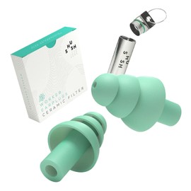 Shush Worker Earplugs - Hearing Protection for Work - With Ceramic Filter (SNR 23 dB) - Work Safety Earplugs - Prevent Hearing Damage in the Workplace - Reusable and Hypoallergenic 365 Times