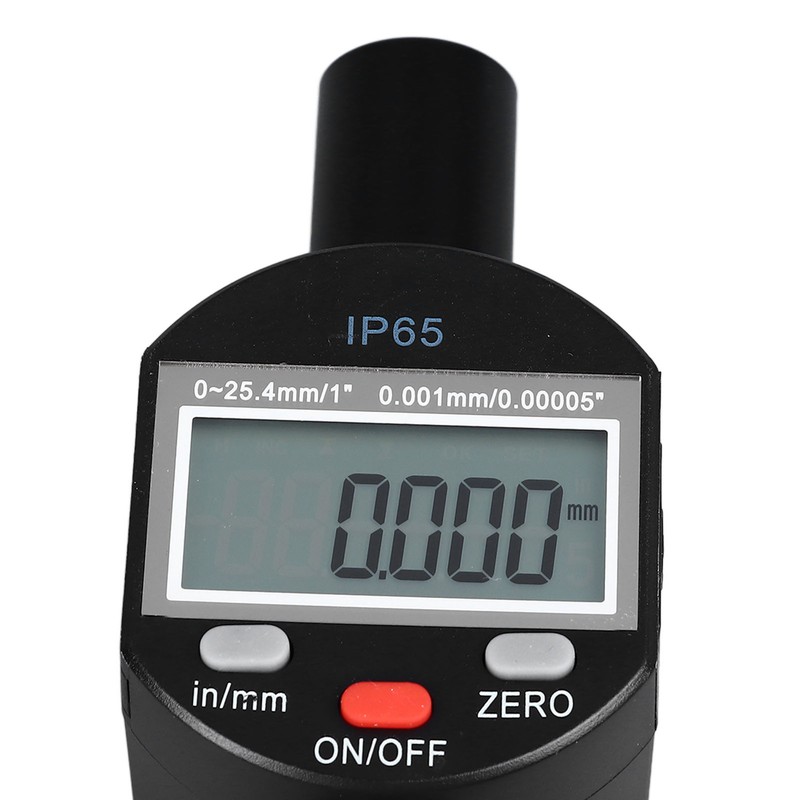 Dial Indicator Digital Display 0.00005in/0.001mm Resolution 0 to 25.4mm Range