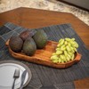 The Jaipur Living Premium Teak Wood Handcrafted Serving Tray with