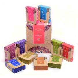 NAQSH Hand Rolled Incense Cones Scented Long Lasting Aroma for Positivity & Pure Air Meditation, Yoga, Aromatherapy, Relaxing & Refreshing (12 Packs of 10 Cones Each - Total 120 Incense Cones)