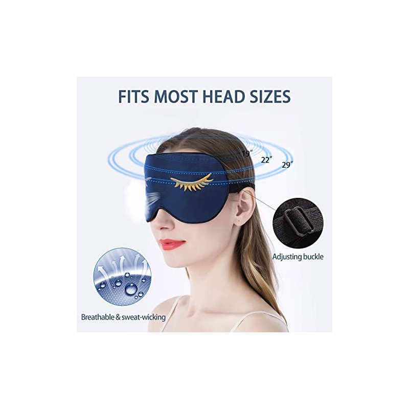 townssilk townssilk Silk Sleep mask with Adjustable Strap,Comfortable and Super