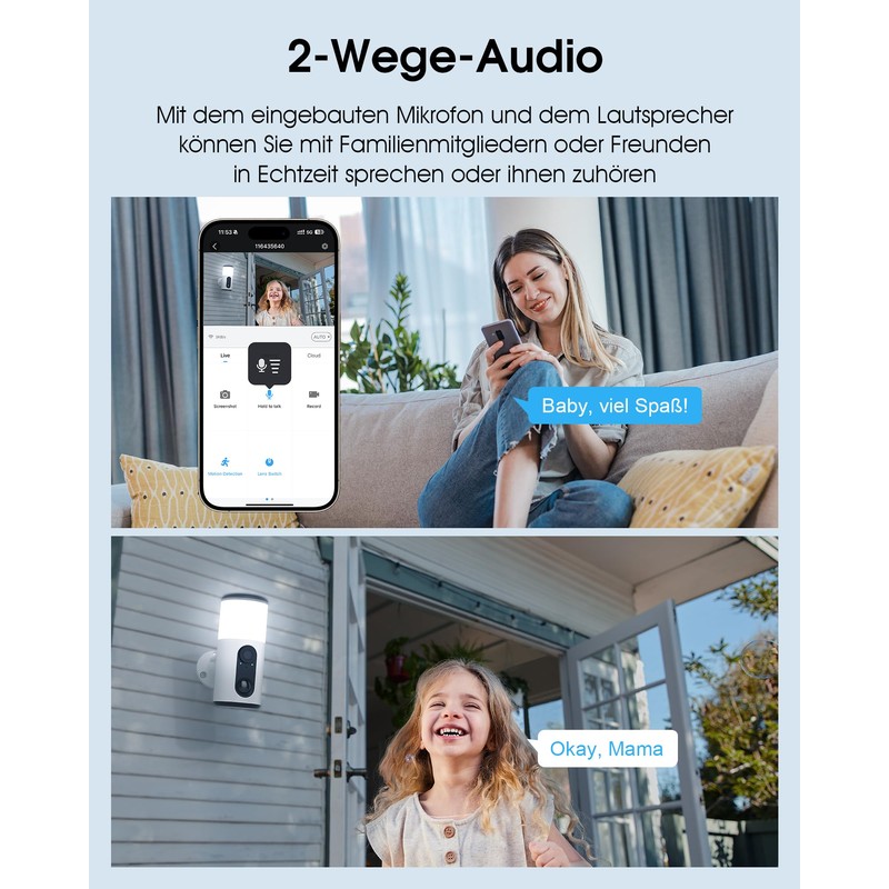 ANRAN 2K Outdoor Security Camera WiFi Enabled Motion Detection 2