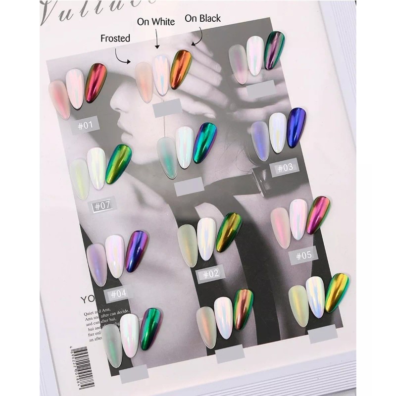 Obp Polvo Para Uñas Efecto Aurora Económico Decoración +aplicado