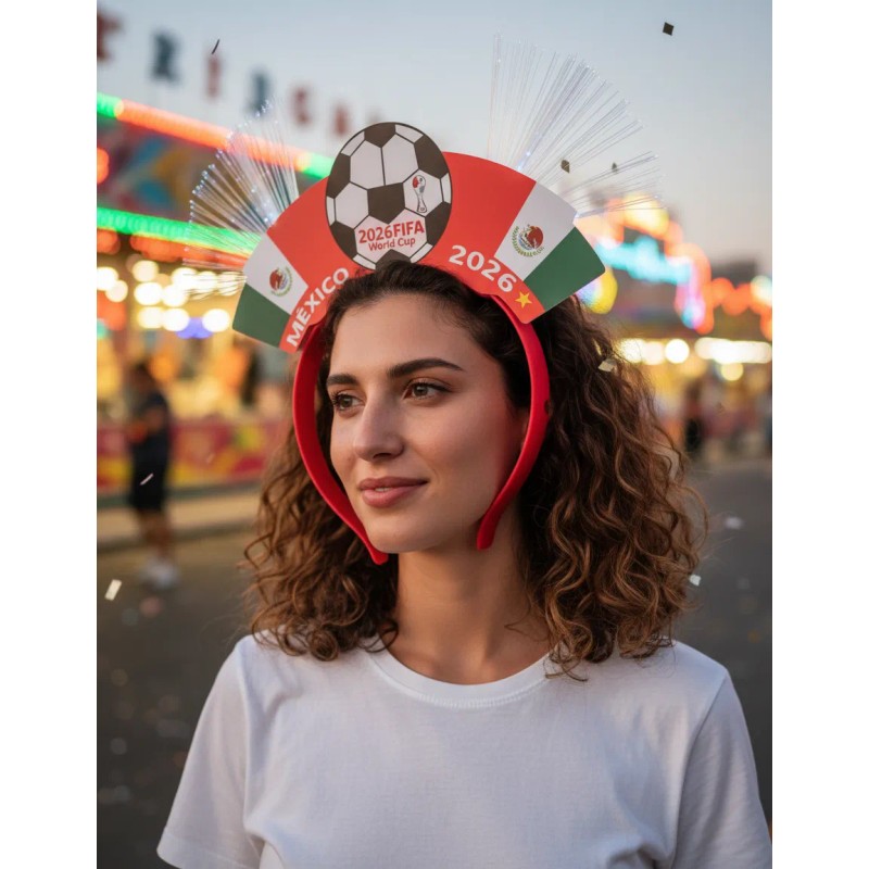 Diademas Luminosas Mexicanas 2 Piezas Para Fiesta Y Eventos