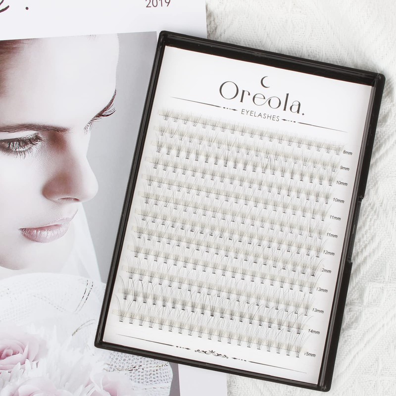 Oreola 10D Individual Eyelashes, Reusable False Eyelashes, 228 Pieces, Individual