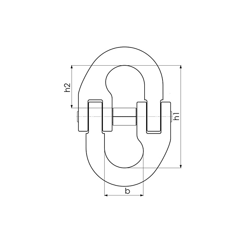 GK10 Connector Link 6700 kg 13 mm Stop Chain Connector