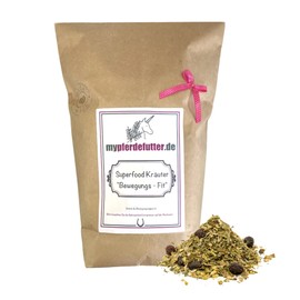 mypferdefutter Movement Herbs for Horses, 100% Natural PUR, Horse Herbs Free from Additives for Your Favourite Horse, Natural Support of Joints and Tendons (500 g)