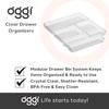 Oggi Clear Drawer Organizer - 6" X 6.25"- Ideal for