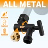 All Metal Shower Head Elbow Adapter, Adjustable Shower Head Extension