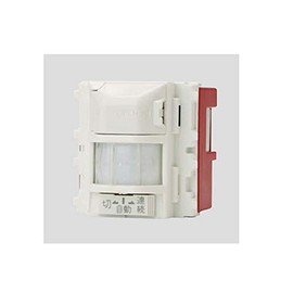 JEC-BN-PAS-3 PW J・Wide Series Wall Embedded Thermal Sensor Switch, 2 Wire, Brightness Sensor, 2A, 100 V, AC, Pure White