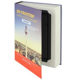 HMF 80915 Book Safe Cash Box Paper Pages 23 x 15 x 4 cm City Trip Germany