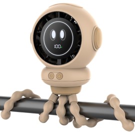 Hotsales Stroller Fan, 6000mAh Stroller Fans Clip On for Baby with 4 Speeds, LED Display & Night Light, 360° Rotate Rechargeable Portable Fan for Car Seat Crib Bedroom Travel, Gifts for Mom, Dad‌