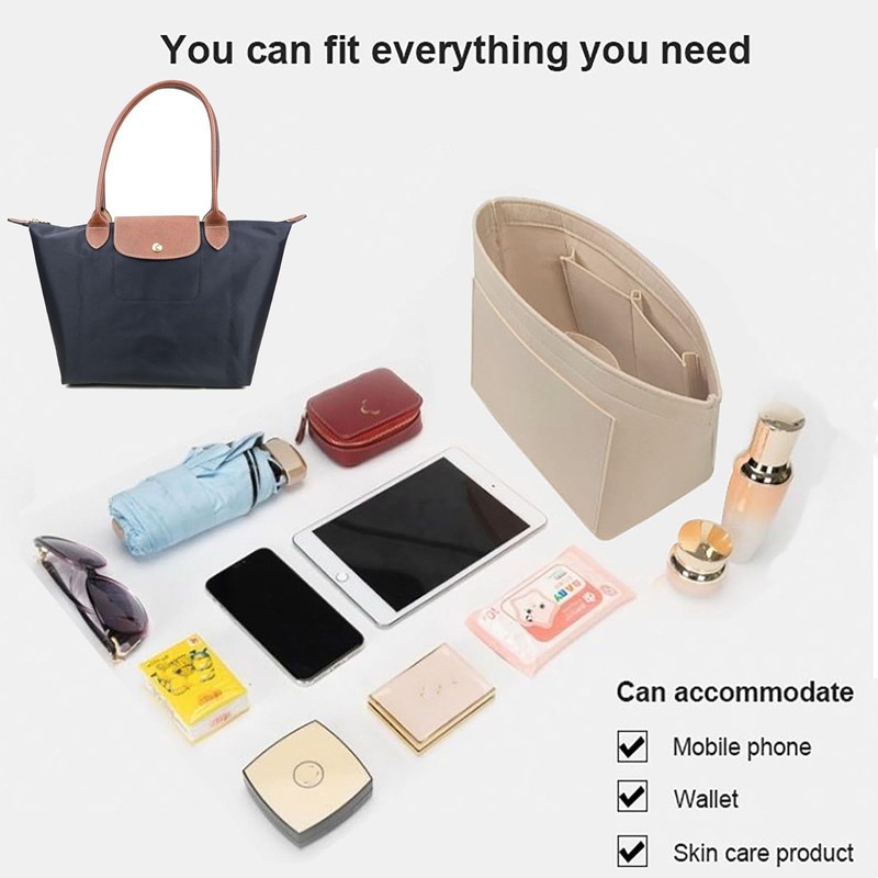 Lckaey Organizer insert For longchamp inserts for long champ L