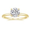 Titaniumcentral Women's 925 Silver Rose Gold Solitaire Ring 1.5 CT
