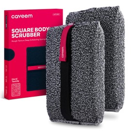 CAVEEM Estropajo corporal cuadrado para exfoliación profunda, 2 unidades