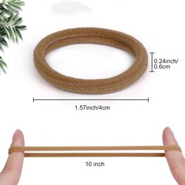 Pack of 10 Women's Hair Bobbles for Girls, Men, Women (Five Colours)