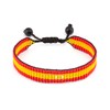 Spain Flag Bracelet: Handmade Bracelet,Adjustable Beaded Boho-Style Rope Bangle with