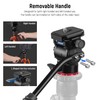NEEWER Tripod Fluid Head Pan Tilt Head with Quick Release