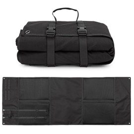 Peminkoo Shooting Pad Upgrade Blanket Padded Rest Blanket Roll Up Oxford Fabric for Outdoor Non-Slip Lightweight Waterproof Durable (200 x 74 cm) (Black)