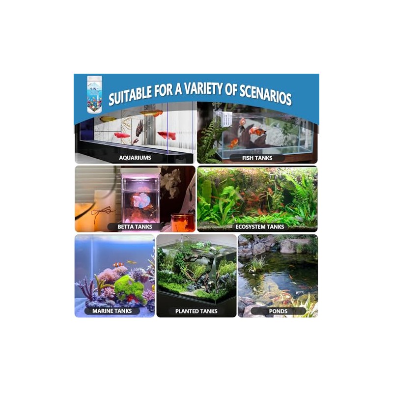 Tiras de prueba de acuario para tanque de peces: tiras