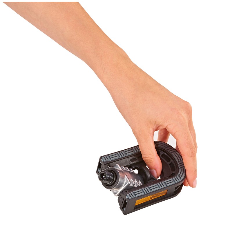 Prophete Bicycle pedals, folding pedals, foldable on both sides, non-slip