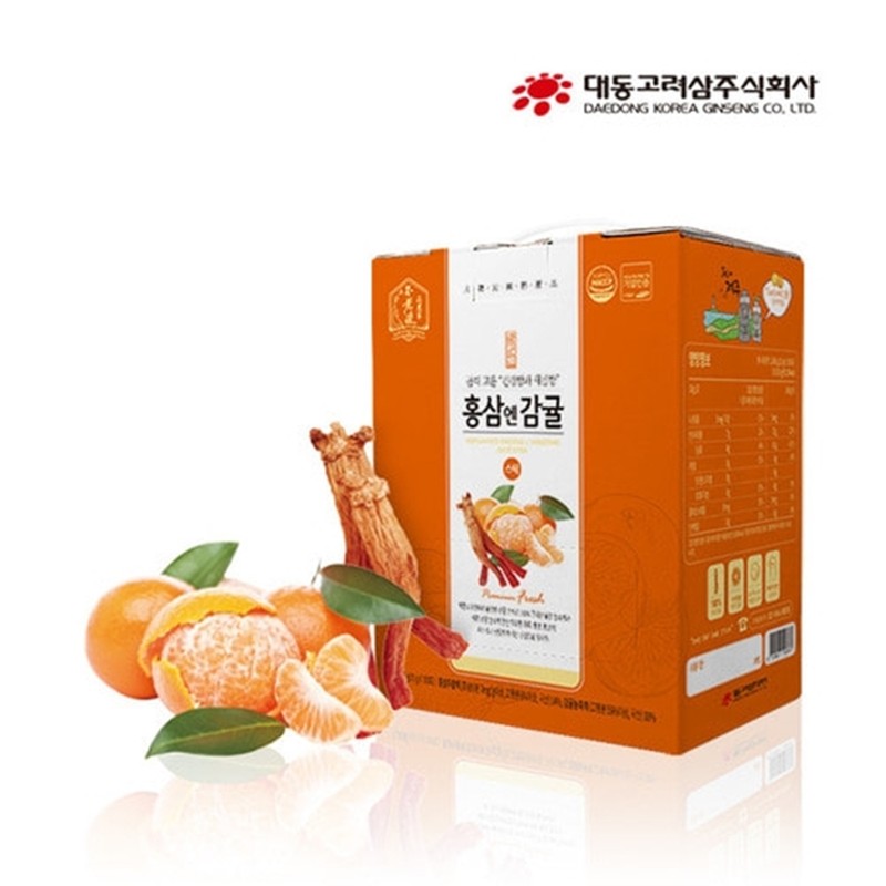 Daedong Korean Ginseng Red Ginseng and Tangerine 10g x 100