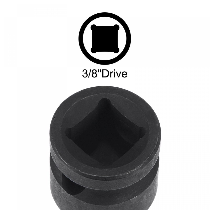 sourcing map 10mm Impact Ribe Bit Socket, 3/8" Square Drive