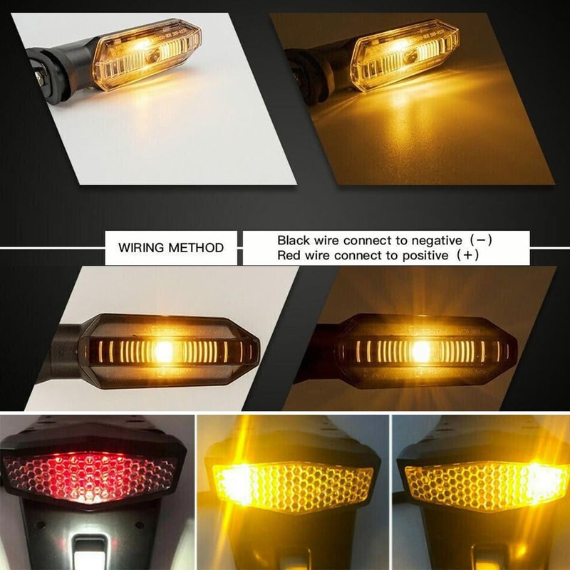WEIXINRACING LED Brake Tail Light LED Indicator Turn Signal Blinker