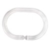 Tendance PVC Curtain Rings, Transparent, Set of 12