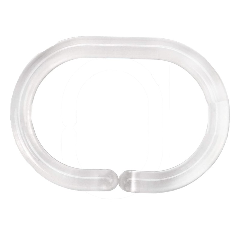 Tendance PVC Curtain Rings, Transparent, Set of 12
