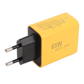 Annadue Fast Charger USB-C Male 3-Port USB-C Charger Plug 65W Type C Power Supply USB C Wall Charger for Galaxy S23 for IOS Series 15/14/13/12 Phones for Pro 16 etc
