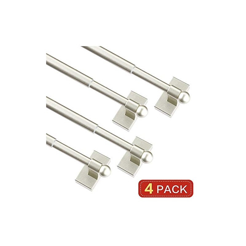 Magnetic Curtain Rods Multi-Use Adjustable Appliance Metal Doors Magnetic Rods,