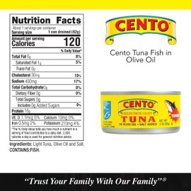 Cento Solid Packed Tuna In Olive Oil, 3 Ounce (Pack of 24)