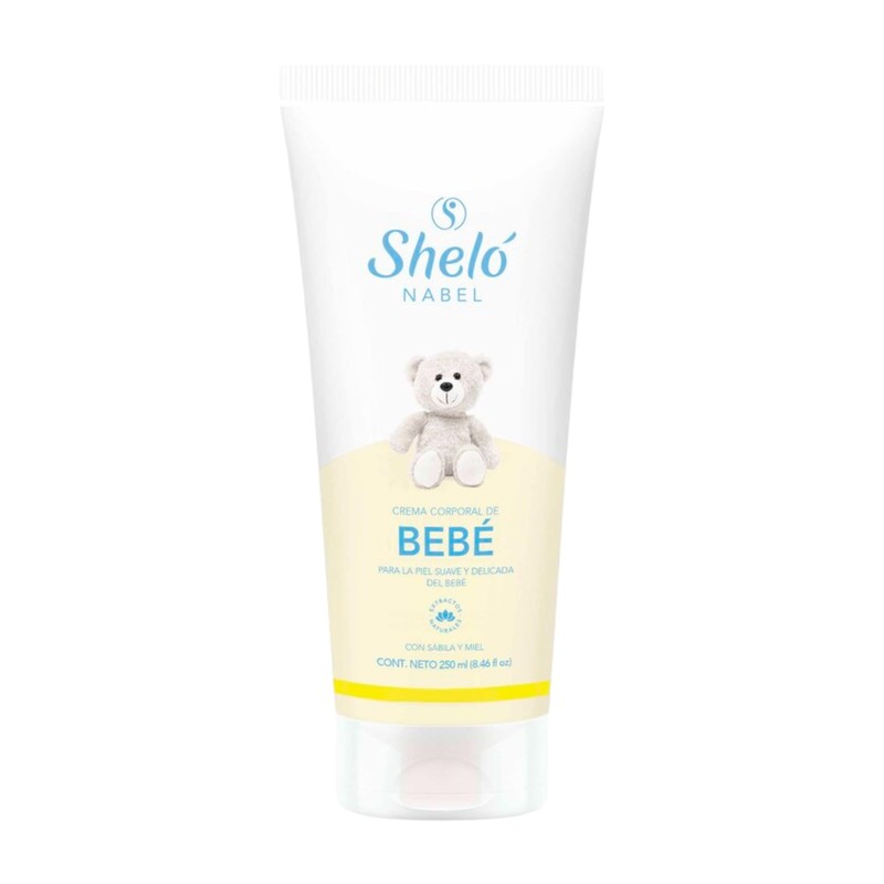 Sheló NABEL Crema Corporal de Bebé, con Sábila y Miel,