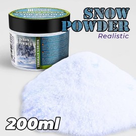 Greenstuff World GSWD-11190 Diorama Real Snow Powder, For Snow Covering (6.8 fl oz (200 ml), Hobby Material