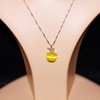 Uloveido Girl's Apple Necklace Silver Color Chain Fruit Pendant Necklace