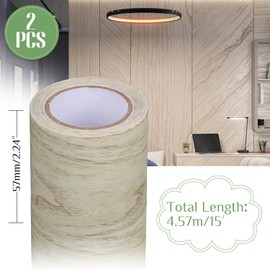 AKZYTUE Wood Grain Repair Tape, 2.24" X15' Light Grey Wood Floor Tape Self Adhesive Wood Grain Repair Patch for Tables Chairs Doors & Floors, All Kinds of Furniture Renovation