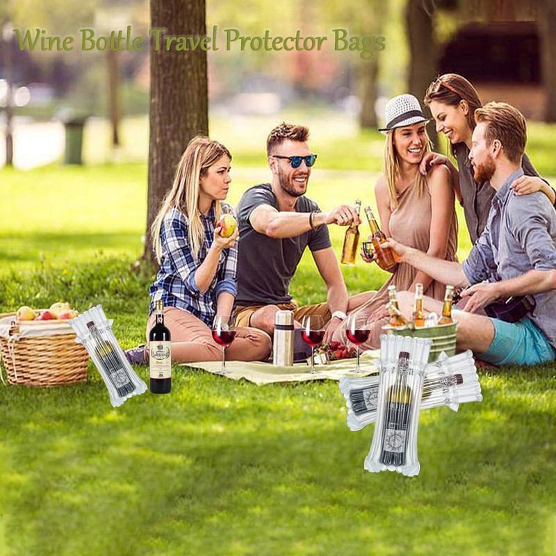 Wine Bottle Travel Protector Bags,50pcs Packaging Air Bags with Air