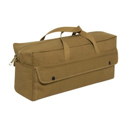 Rothco Canvas Jumbo Tool Bag With Brass Zipper, Coyote Brown