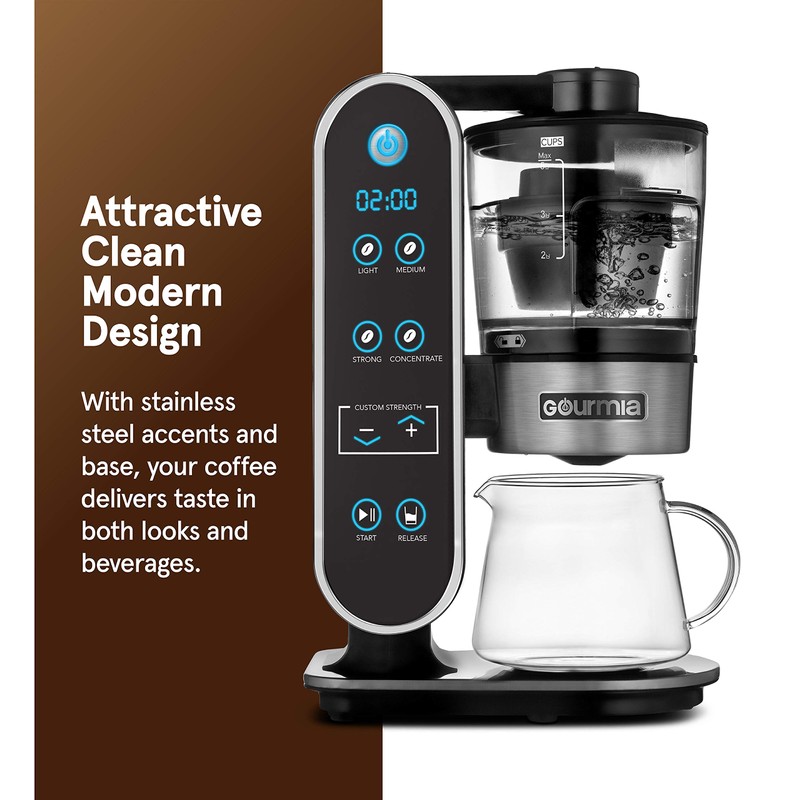 Gourmia GCM7800 Brewdini™ Digital Cold Brew Coffee Maker - Vacuum