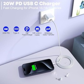Cargador rápido para iPhone 17/16/15, carga rápida extra larga de 10 pies, paquete de 3 bloques USB-C a USB C, cable de carga rápida para iPhone Air/1
